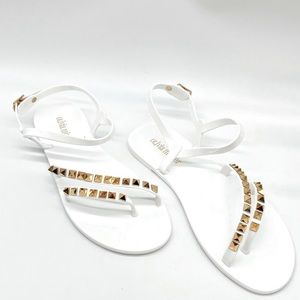 Olivia Miller Tramore Jelly Sandals White size 8